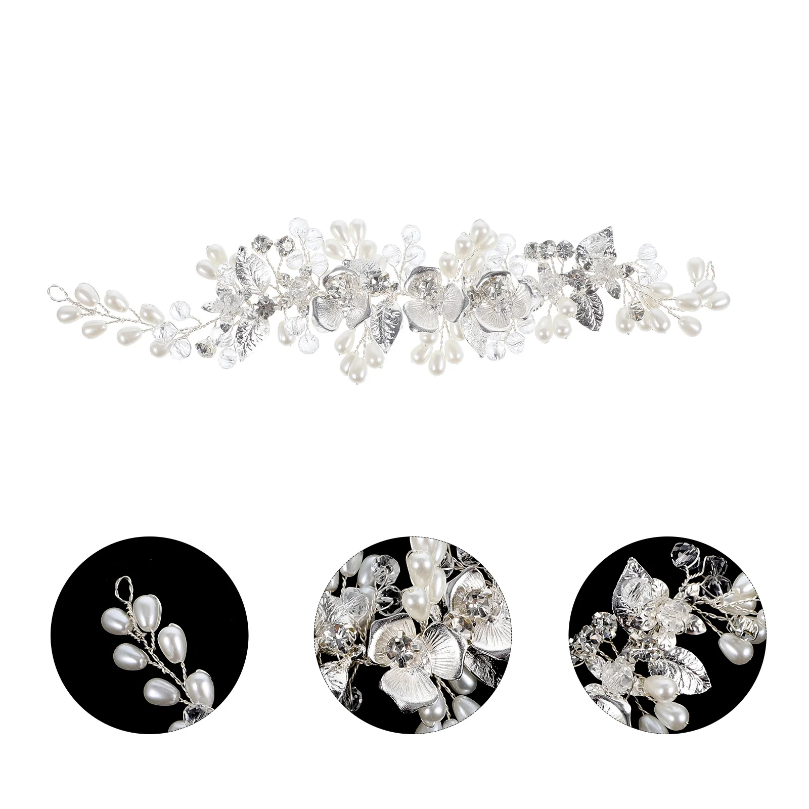 

Pearl Crystal Bridal Hair Vine Headband Wedding Headpiece Accessories Brides Bridesmaids Engagements Parties Proms Trendy