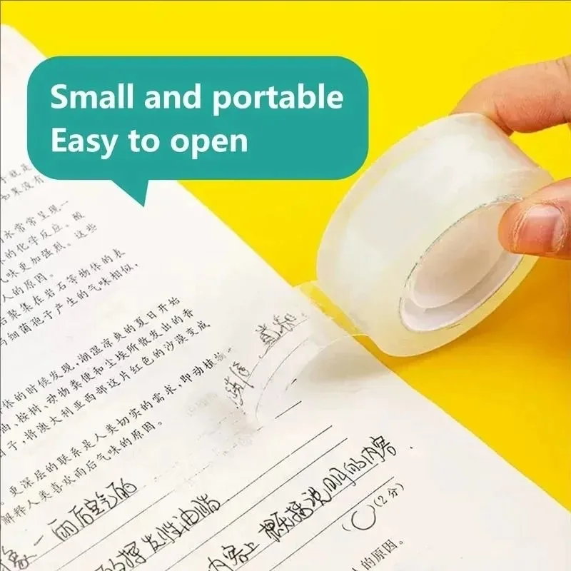1/5/10Rolls Premium Transparent Tape 0.8cm 1.2cm 1.8cm Multifuntion High-viscosity Adhesive Tape for Gift Wrapping Packing image 4