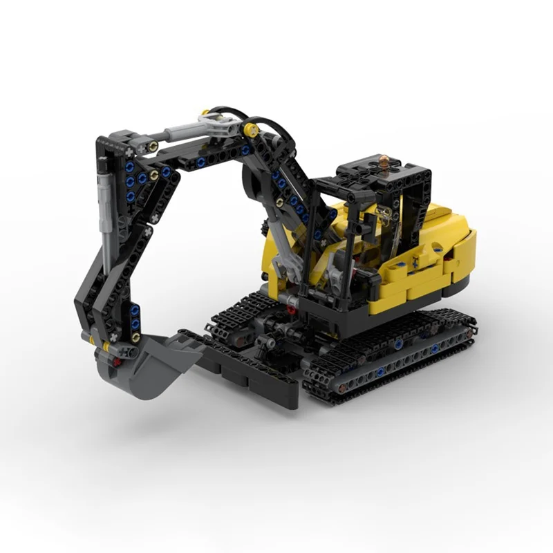 ตัวต่อรถขุดขนาดเล็ก 553 ชิ้น แบบจำลองทางเทคนิค ของขวัญคริสต์มาส ของเล่นสถาปัตยกรรม DIY ตัวต่อสร้างสรรค์ ของขวัญวันเกิดสำหรับเด็ก