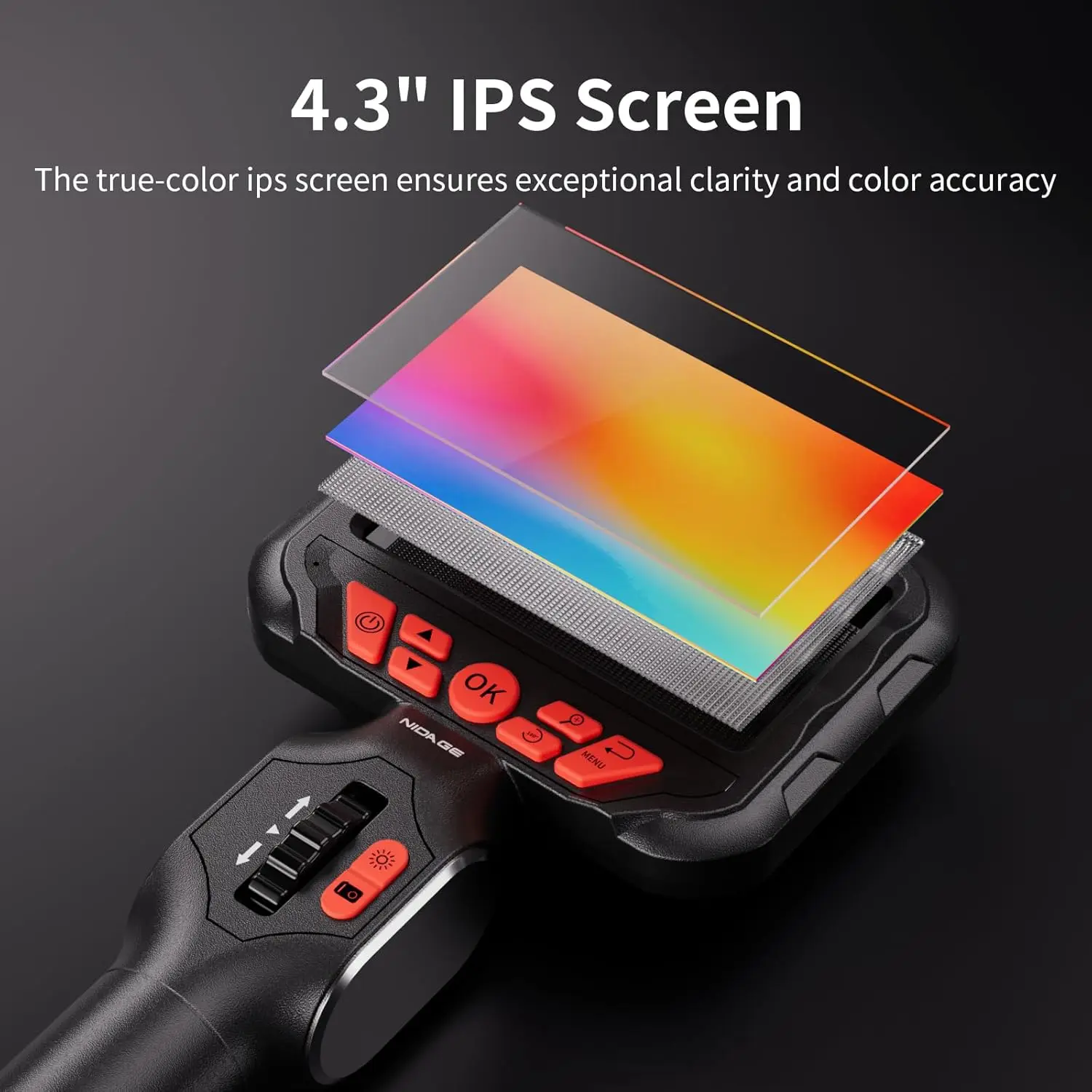 Endoscópio industrial com câmera de inspeção de cobra articulada de 0,24 polegadas, câmera de escopo de fibra óptica flexível para mecânica de aeronaves