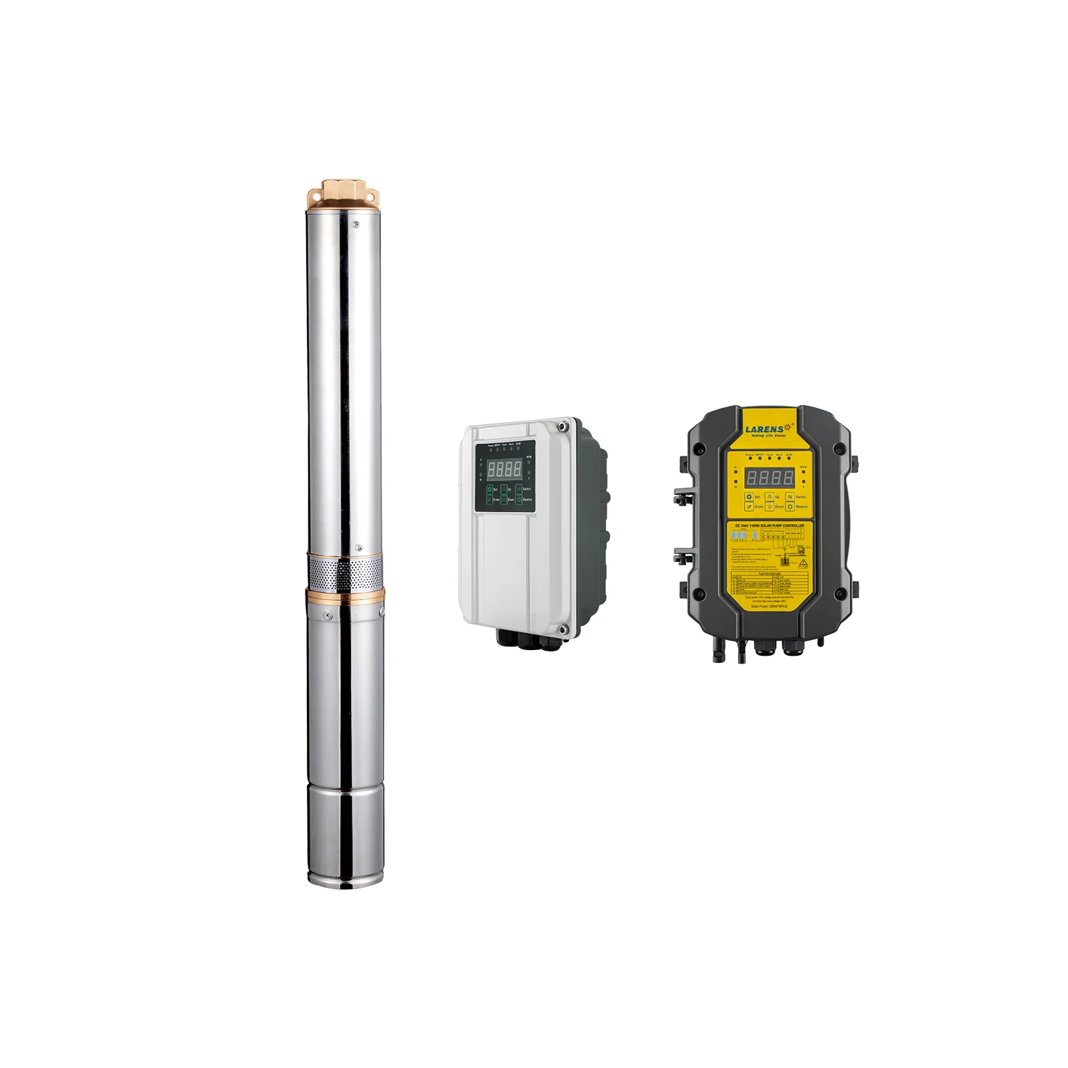 

Hot Sale WINSOLAR & LARENS Farm DC 4HP 4 Inches Plastic Impeller Solar Water Motor Pump 3 kW Deep Well Solar Pumps