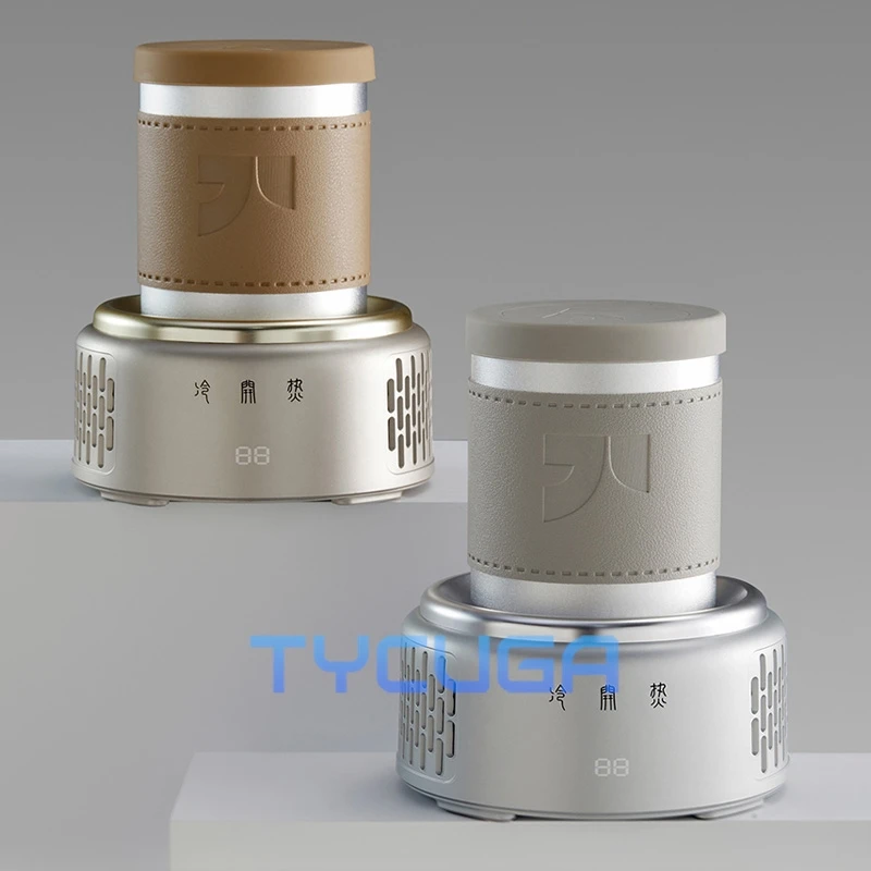 Schnelle Kühlung Tasse Matte Große Kapazität Heizung Kleine Büro Mobile Getränke Kühler Kühler Heiß Kalt Dual Modus Temperatur Control