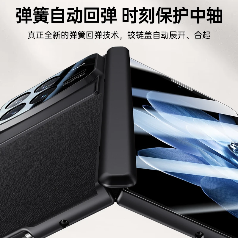 FOR xiaomi mix fold 4 Case oil-injected magnetic hinge shell film integrated back cover Forxiaomi mix fold4 shockproof Funda