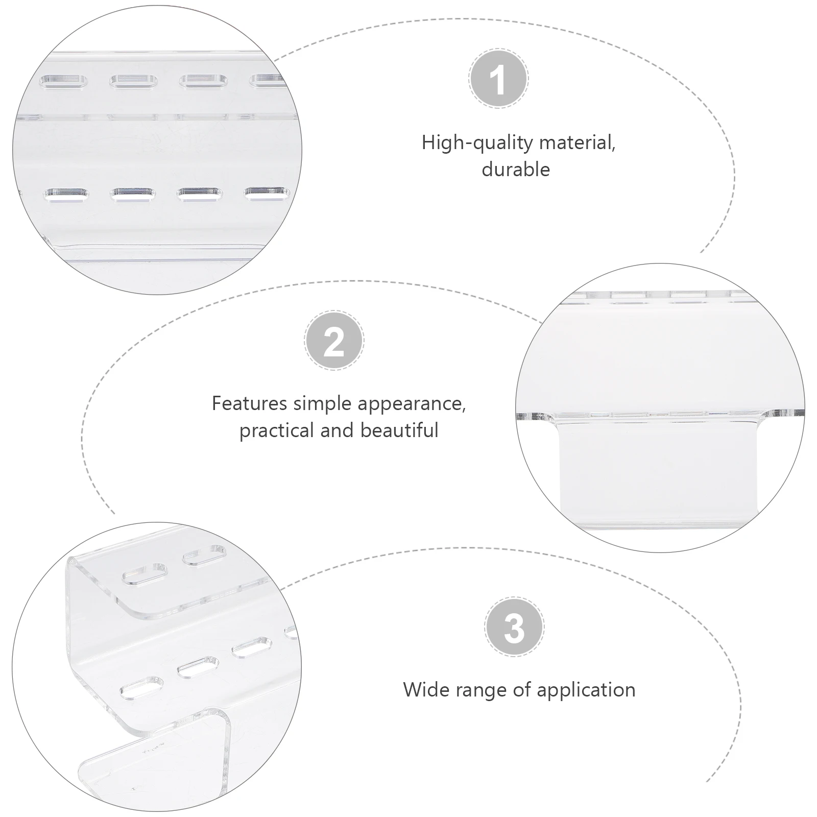 1 個ピンセットディスプレイホルダーアクリルスタンド耐久性のあるオーガナイザーまつげエクステンション用品用ピンセットラックディスプレイホルダー
