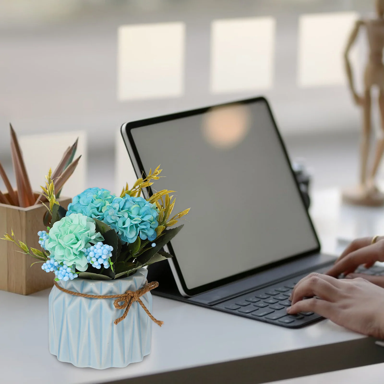 

1 pc Lifelike Artificial Bonsai Simulation Potted Plant No Water Needed Desktop Ornament For Home Decor Fake Succulent