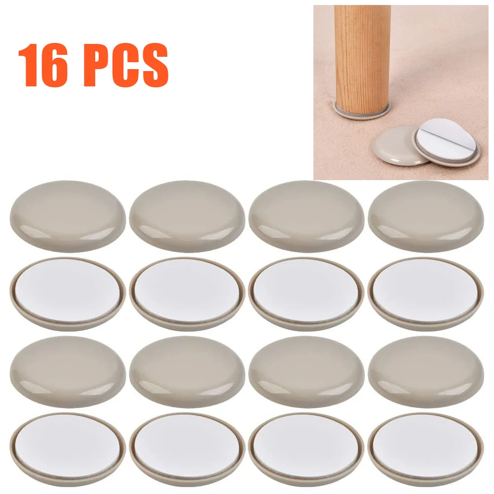 High Quality Furniture Sliders Protective Mats 16 Pcs Dressers For Tables Round Sofas Furniture Mover Sliders Plastic