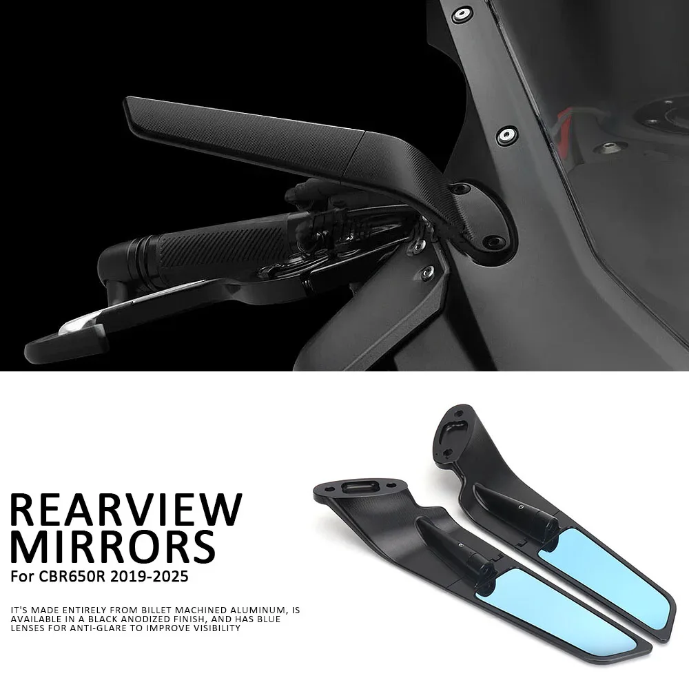 x-t-motorcycle-accessories-side-mirror-cbr-650r-stealth-winglets-rearview-mirrors-for-honda-cbr650r-cbr-650-r-2019-2025