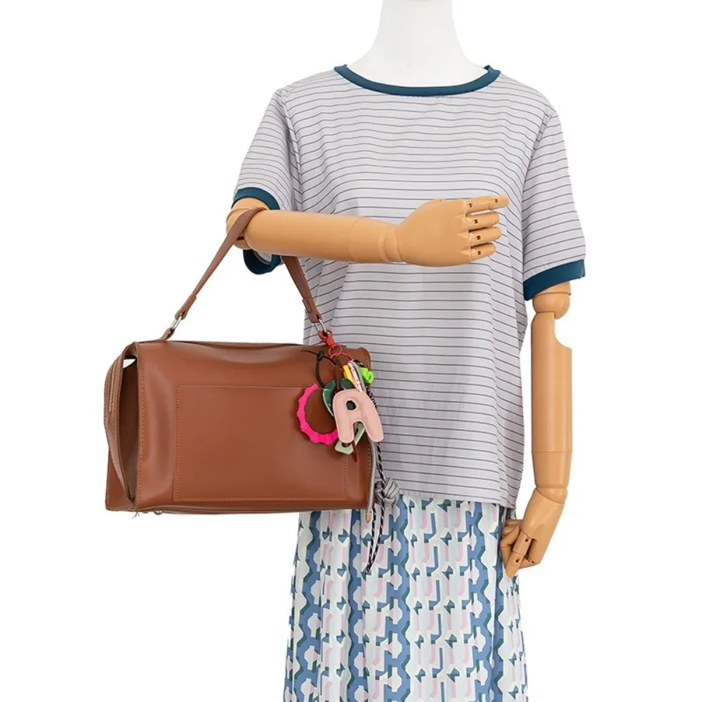 كبيرة الحجم الإنجليزية رسالة بو المفاتيح 26 حرف A إلى Z مزيج اسم رسالة بو الجلود قلادة زوجين هدية ظهره ديكور #3