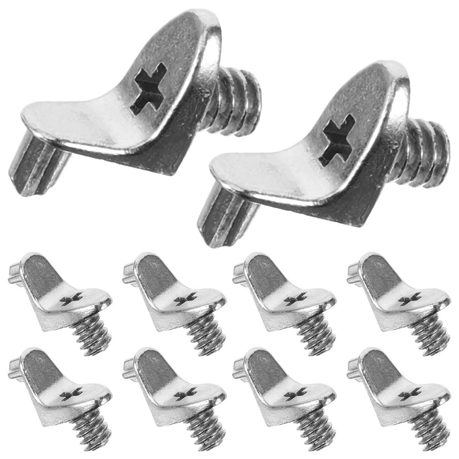 10pcs Alloy Supports 90-Degree Cabinet Shelf Pins Heavy Duty Metal Pegs For Wood Shelving Durable Shelf Brackets Holders