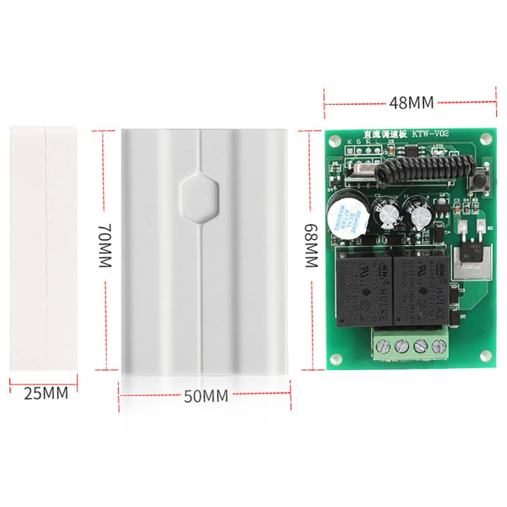 

DC12V DC Motor Control Kit Speed Regulator Wireless Remote Control Electric Dining Table Rotary Speed Regulator Motor Controller