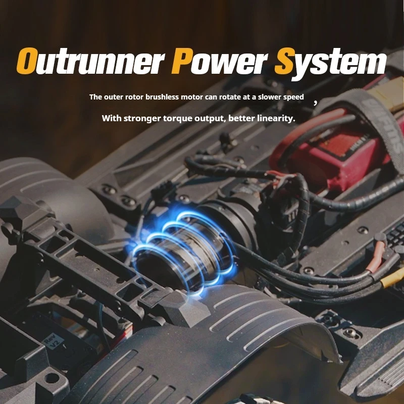 FMS FCX10 Pro Toyota LC80 Simulación Crossing coche de escalada con control remoto de alta y baja velocidad