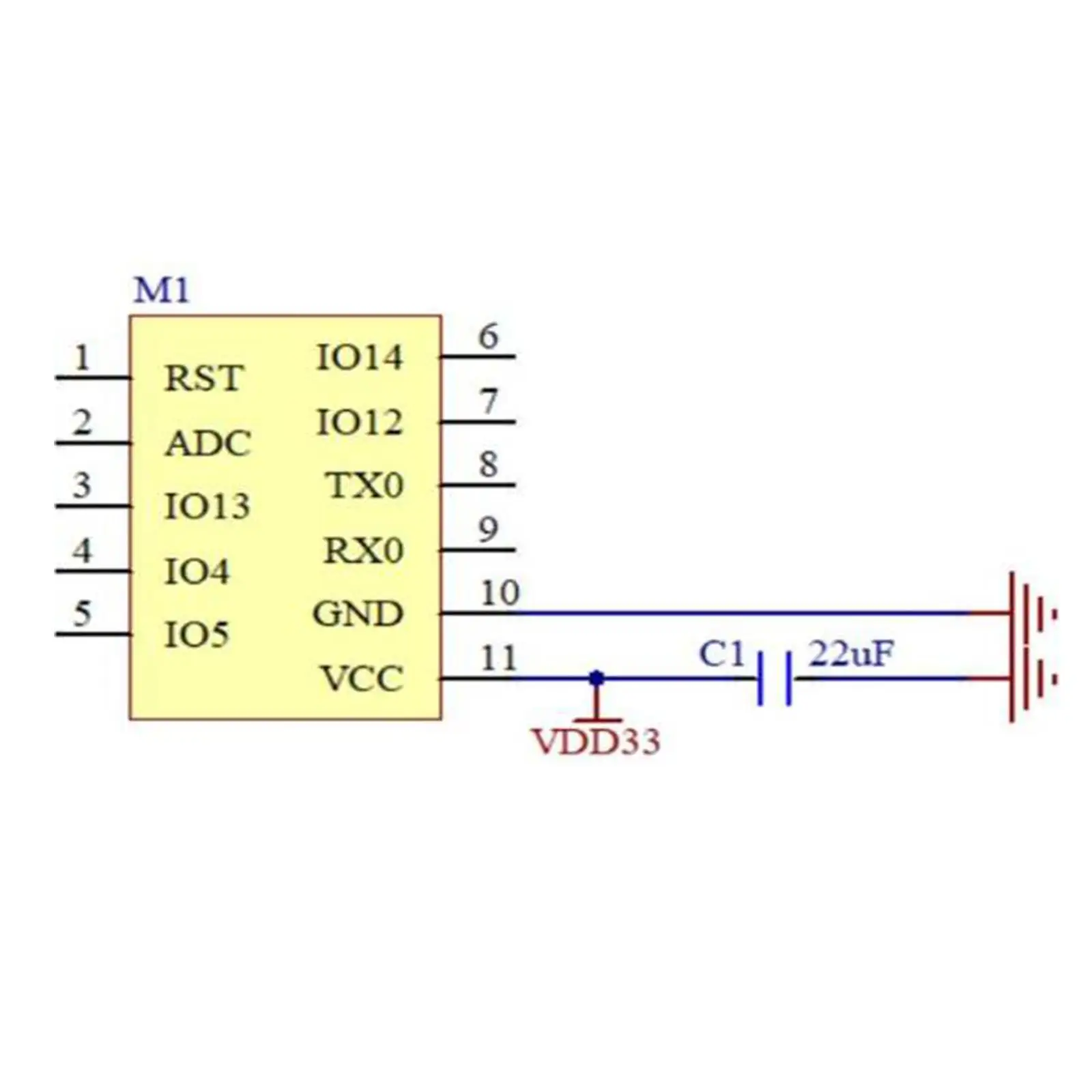 โมดูล Wi-Fi ESP-02S TYWE2S Serial Golden Finger แพคเกจ ESP8285ไร้สายโปร่งใสเกียร์ใช้งานร่วมกับ ESP8266
