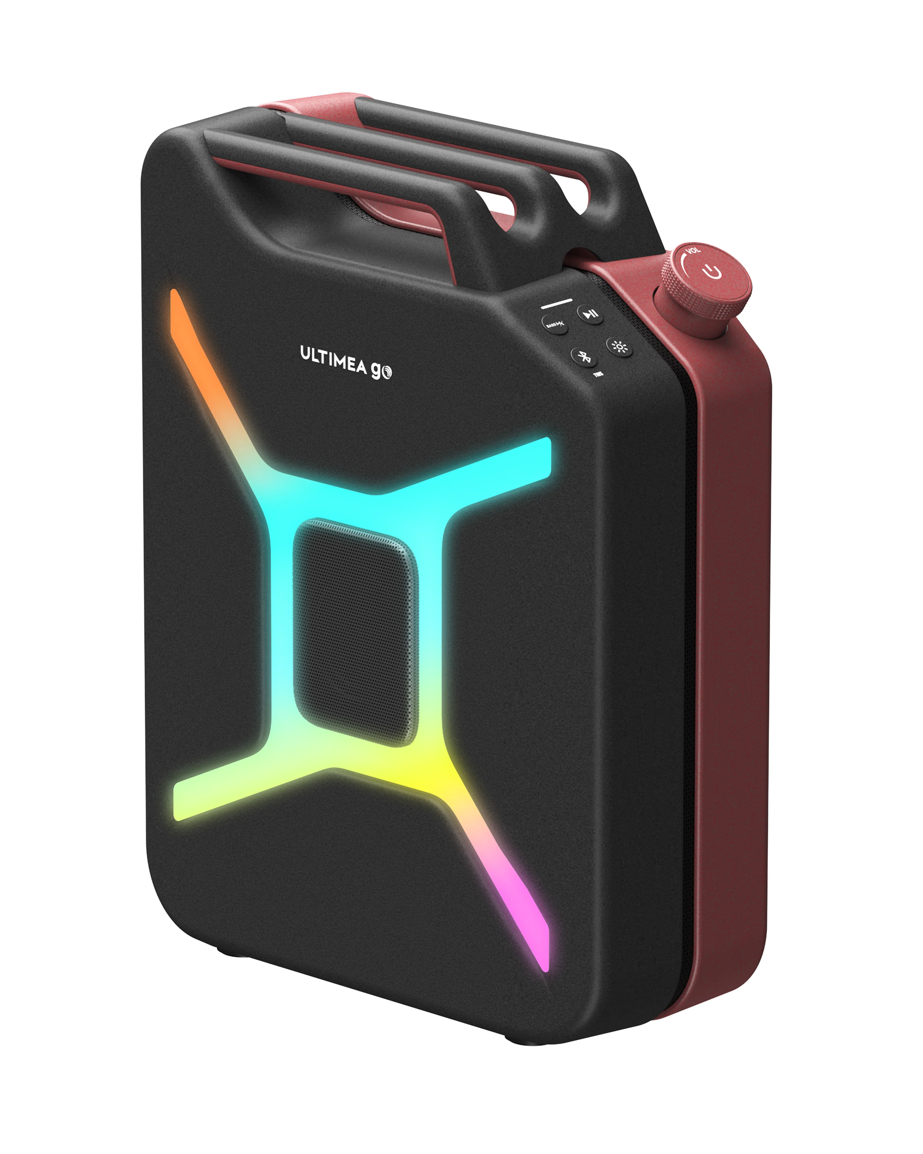 ULTIMEA Go draagbare waterdichte Bluetooth-luidspreker, draadloze buitensubwoofer, diepe bas, 300W partyluidspreker, RGB-verlichting, APP