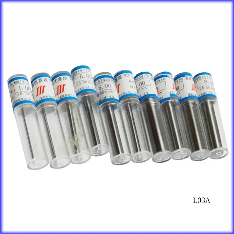

RM-101Pcs/Lot Step 0.01Mm Precision Steel Pin Gauge Smooth Plug Gauge Hole Gauge Set Pin Measuring Tool