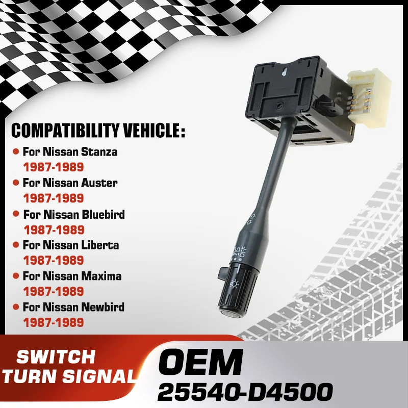 

Car Headlight Turn Signal Switch For Nissan Stanza Nissan Auster Nissan Bluebird Nissan Liberta Nissan Maxima Nissan Newbird