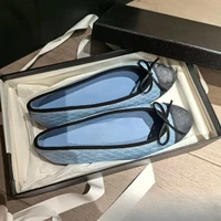 Women Ballet Shoes Bow Flat-soled Single Shoes Round Head Lazy Shoes Ladies Casual Shoes 5