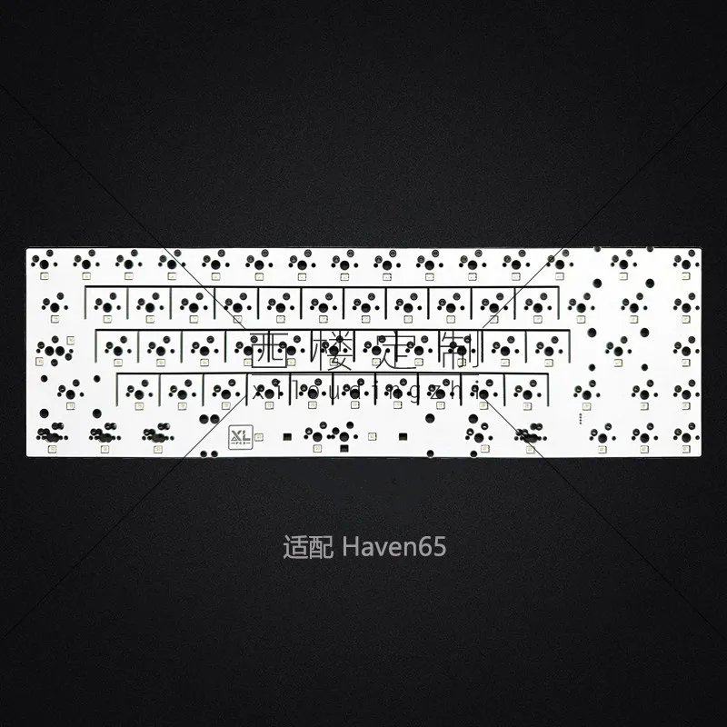6.25u/7u layouts RGB Hotswap PCB 1.2mm compatible for Haven65 repair/replacement VIA Remap support
