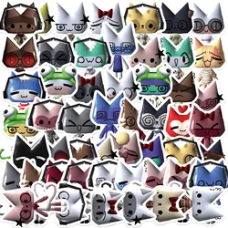 52Pcs Toro Inoue Cat Kawaii Stickers for Laptop Water Bottle Bike Skateboard Luggage Computer Snowboard Gifts for Kids Girls