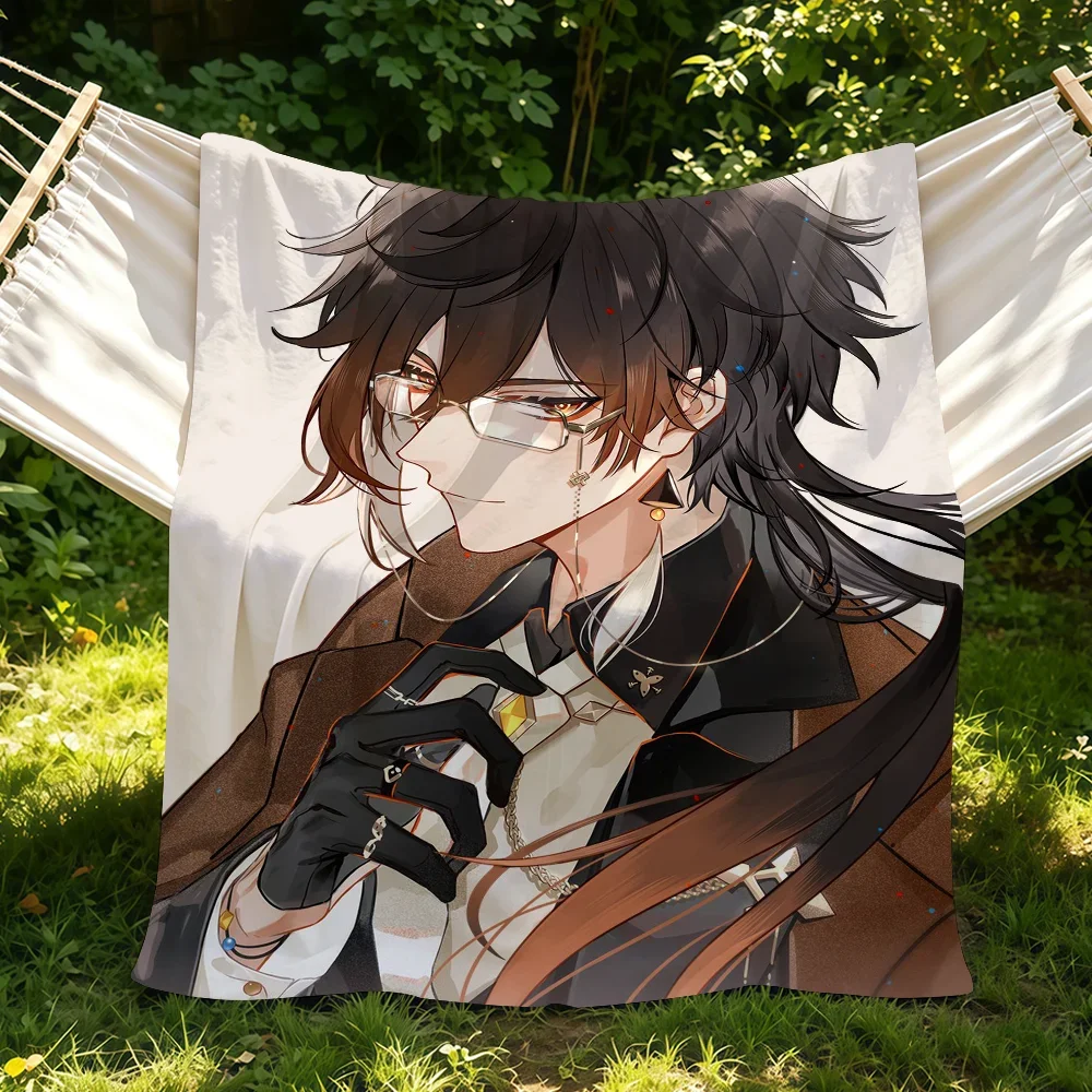 Game Genshin Impact Zhongli Blanket Suitable For Sofas Beds Offices Cars Outdoor Travel An Ideal Gift For Friends Family