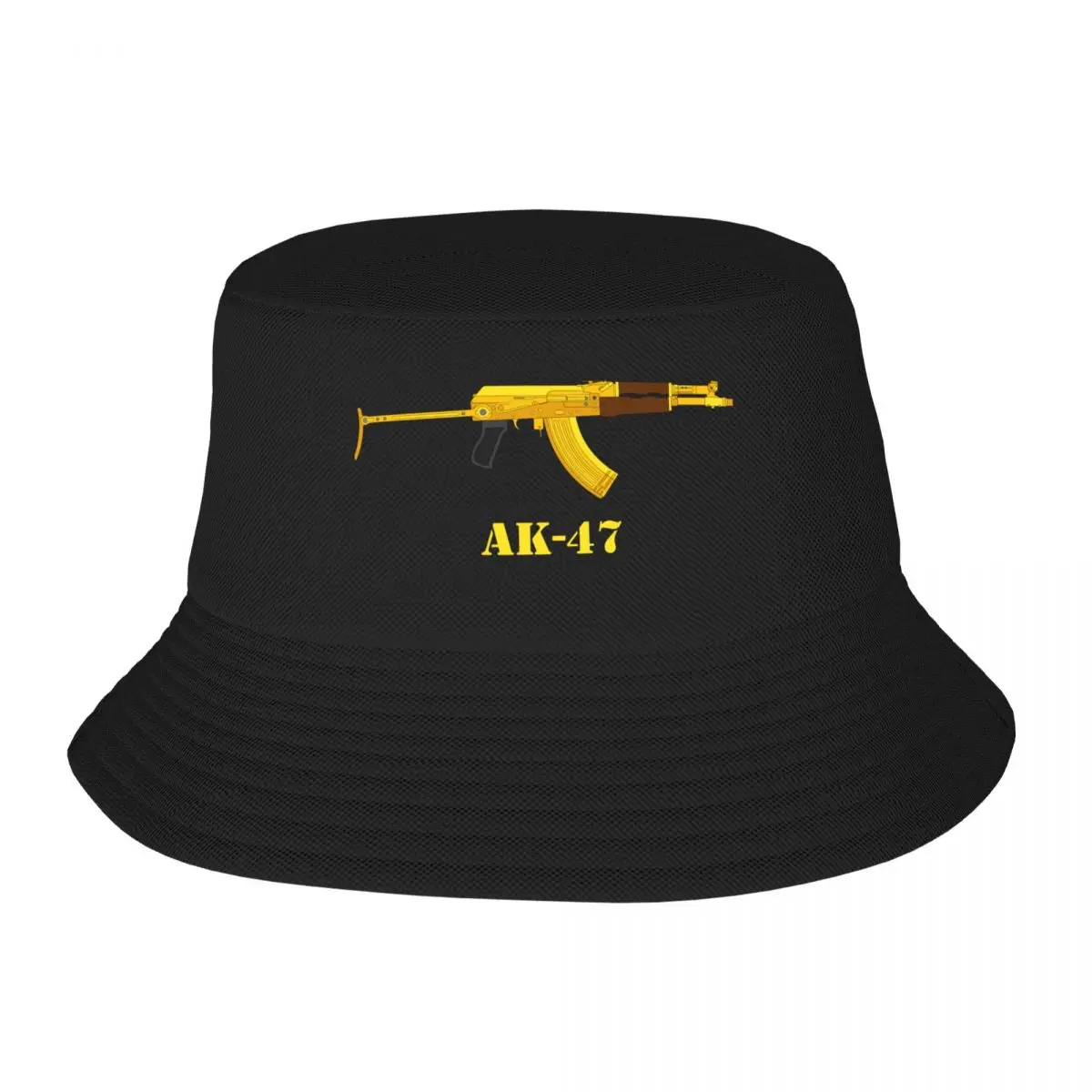 New AK-47 Firearms AK47 Golden Weapons, Rifle, Air Pistol, Automatic Bucket Hat boonie hats Christmas Hats Woman Cap Men's