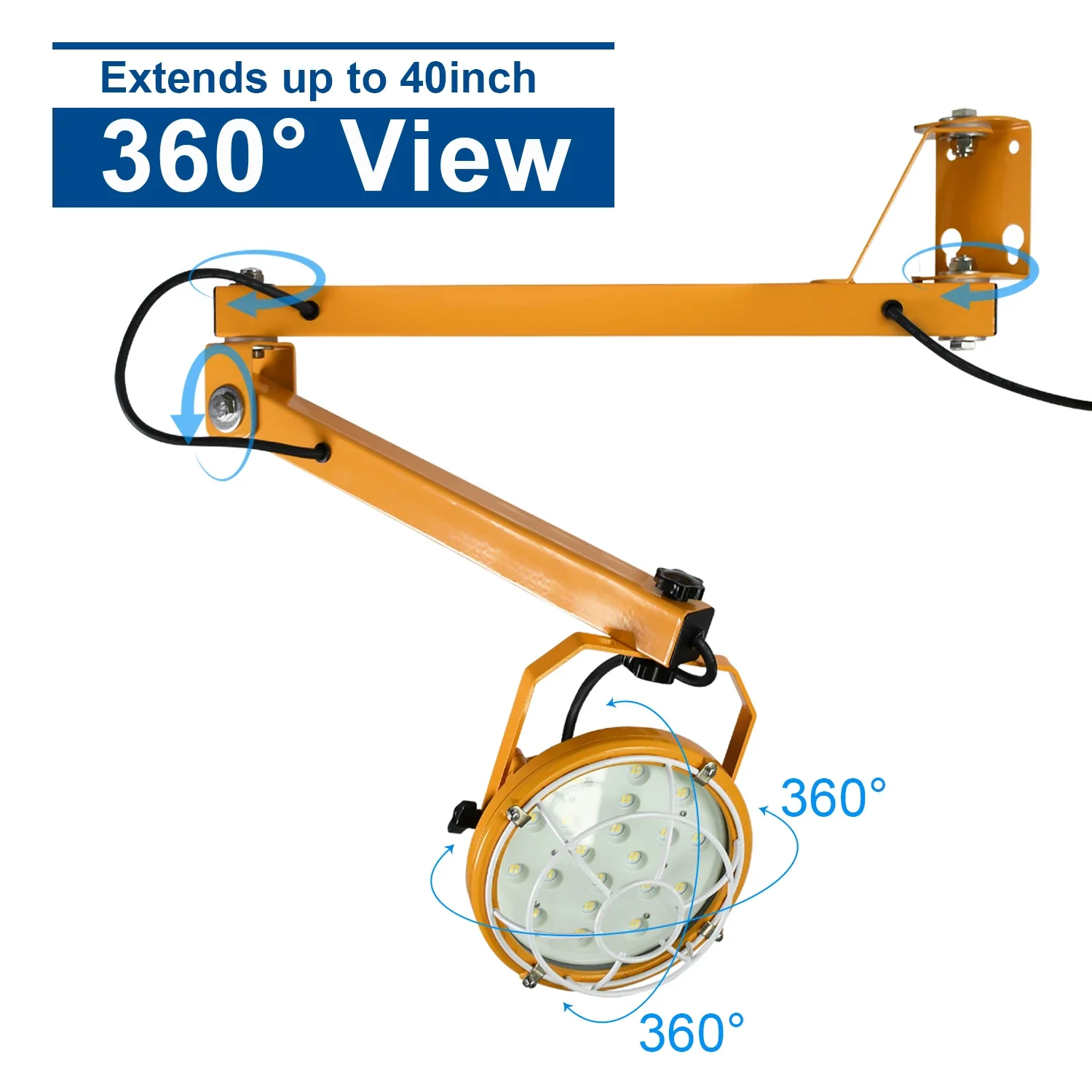 Youlumi Nieuwste 20W 30W 40W 50W Led Dock Licht Met Swing Arm Voor Magazijnwerk Verlichting