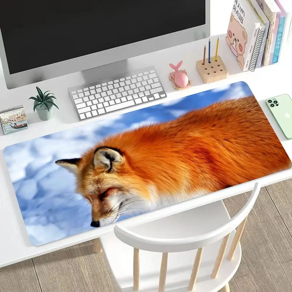 

Fox Mouse Pad Cute HD Mousepad Pad Extended Gaming Keyboard LargeMousepad 90x40cm XXL Gamer Mousepad