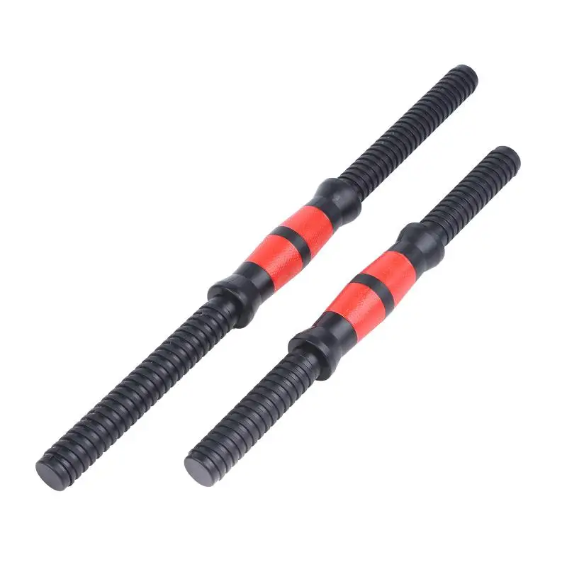 New 2Pcs Gym Dumbbell Rod Bar Body Building Barbell Training Strength Body 35/47cm Barbell Handle Weightlifting Accessories