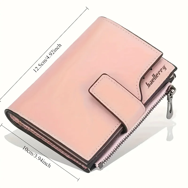 Privately Customized Unisex Folding Wallet Wallet, High-End Short Zipper Men'S Wallet As A Gift For Couples Parents And Friends.