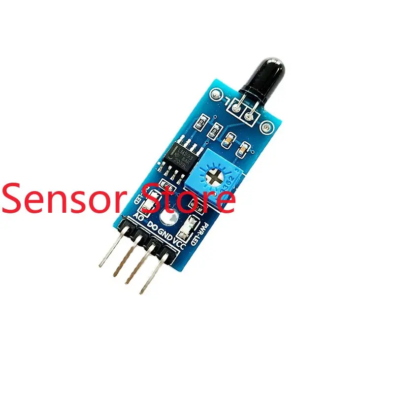 5PCS 4-pin Flame Sensor Module, Fire Source Detection  Infrared Receiver Module