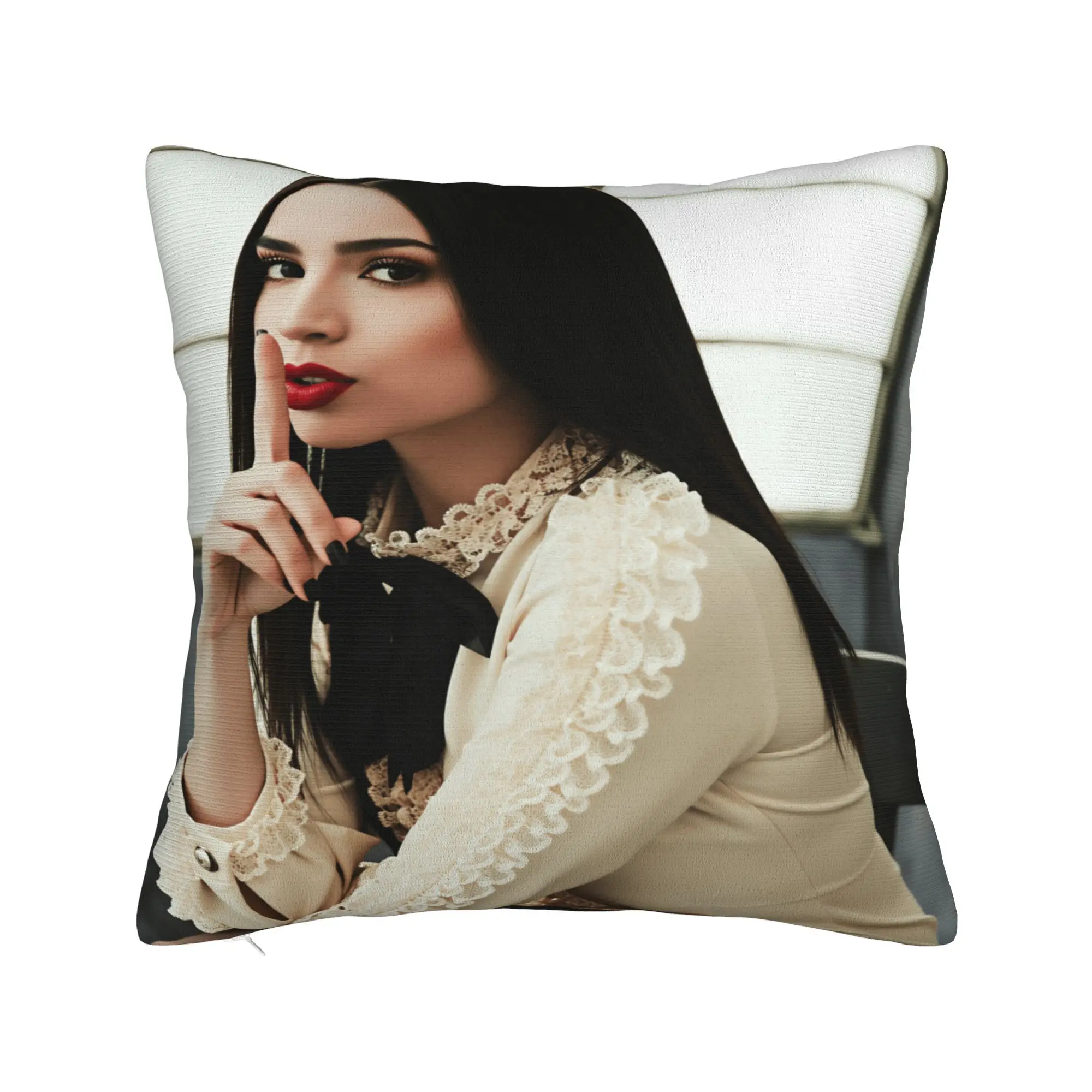 Actor S-Sofia C-Carson Pillow Cover  Design Cushion Cover Vintage Pillow Case For Sofa Home Decoration