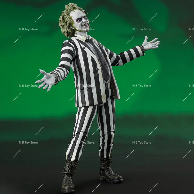 Auf Lager BANDAI Original SHF WB S.H.Figuarts BEETLEJUICE ToyGift Modell Actionfigur für Kinder Schaumstoffbox Verpackung