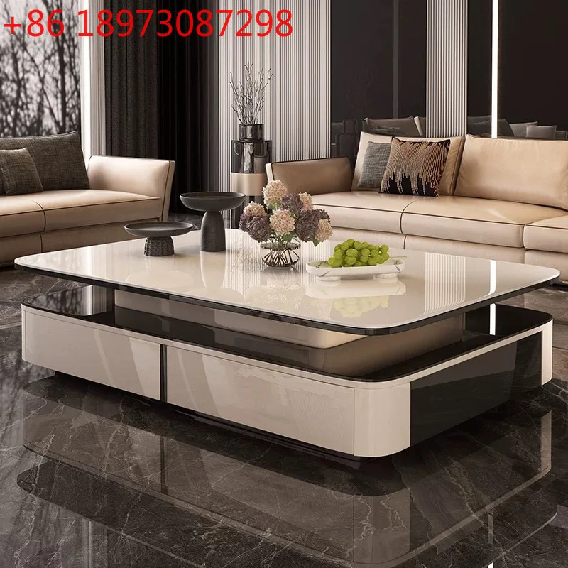 

Легкий роскошный журнальный столик для гостиной, бытовой, простой, для маленькой квартиры, современный элитный стеклянный чайный столик