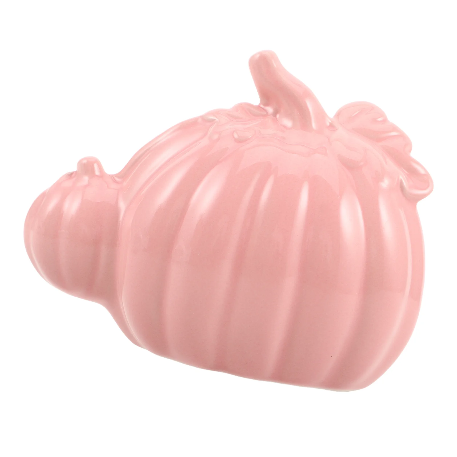 

Ceramic Pink Pumpkin Decor Fall Harvest Minimalist Modern Table Centerpiece Thanksgiving Autumn Mantel Mini Pumpkin Figurines