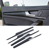 For Audi Q5 FY 2018 2019 2020 2021 Car Styling Interior Door Window Handle Panel Strips Cover Trim Carbon Fiber ABS