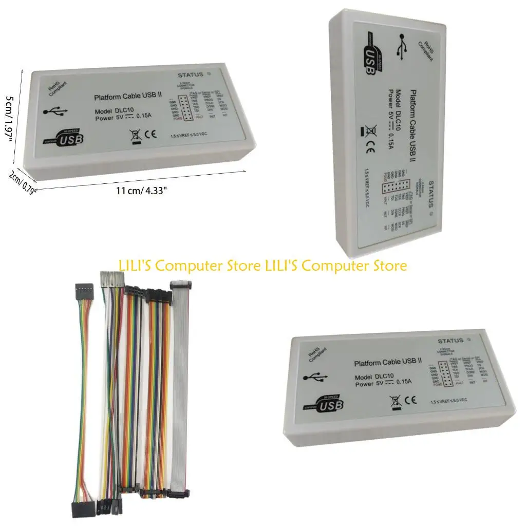 

A52B Платформенный кабель DLC10 USB поддерживает устройство Xilinx Загрузчик Jtag Slave-Serial SPI