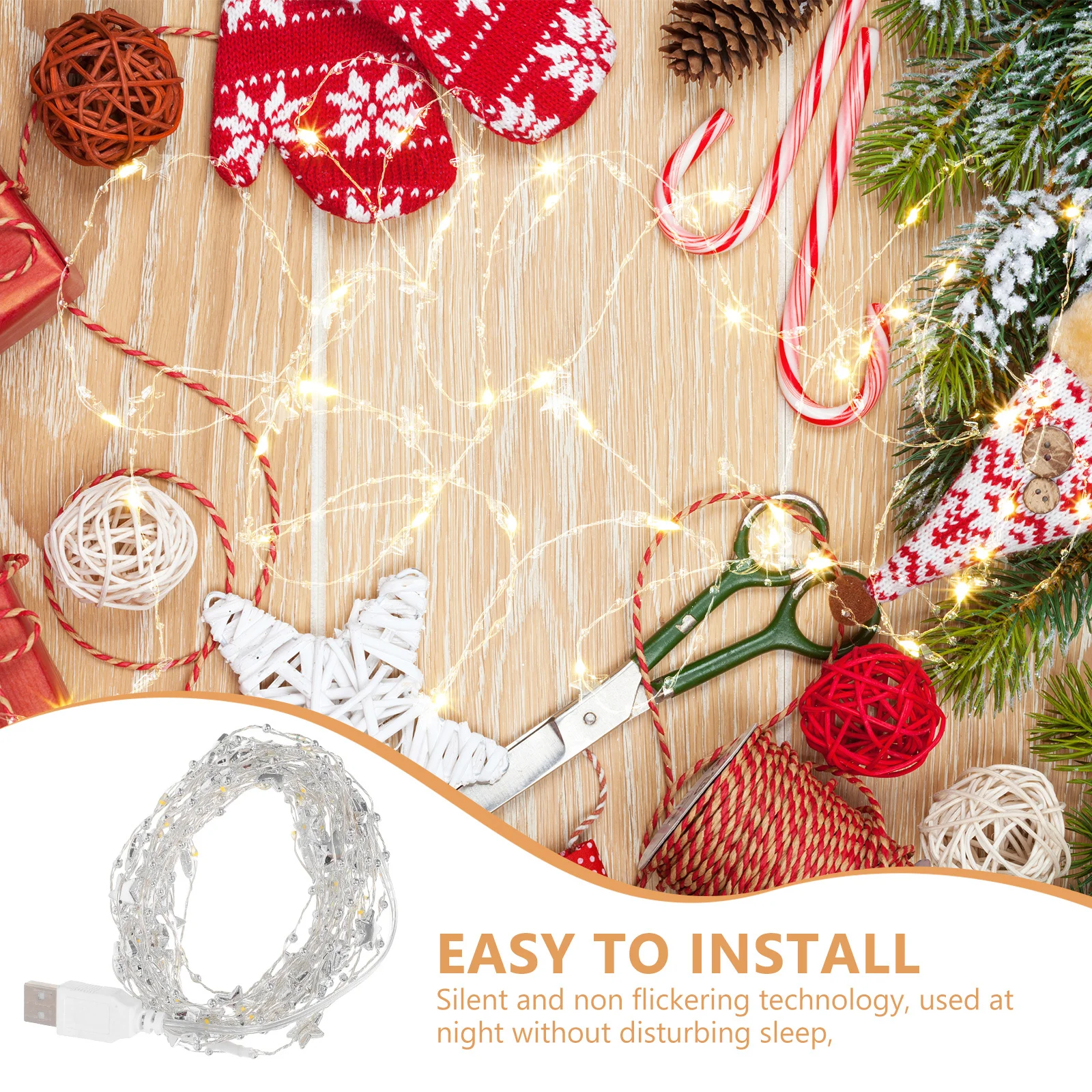 Теплый белый медный провод, звездные гирлянды, пятиконечные декоративные гирлянды для спальни, вечеринки, свадьбы, праздника, гирлянды, декор комнаты со звездами