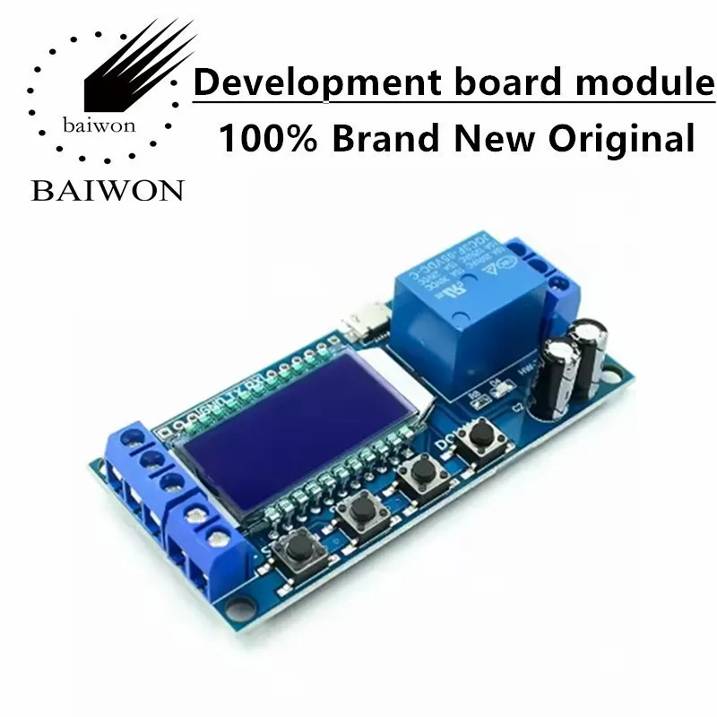 Relay module delay power-off disconnection triggering delay cycle timing circuit switch XY-LJ02