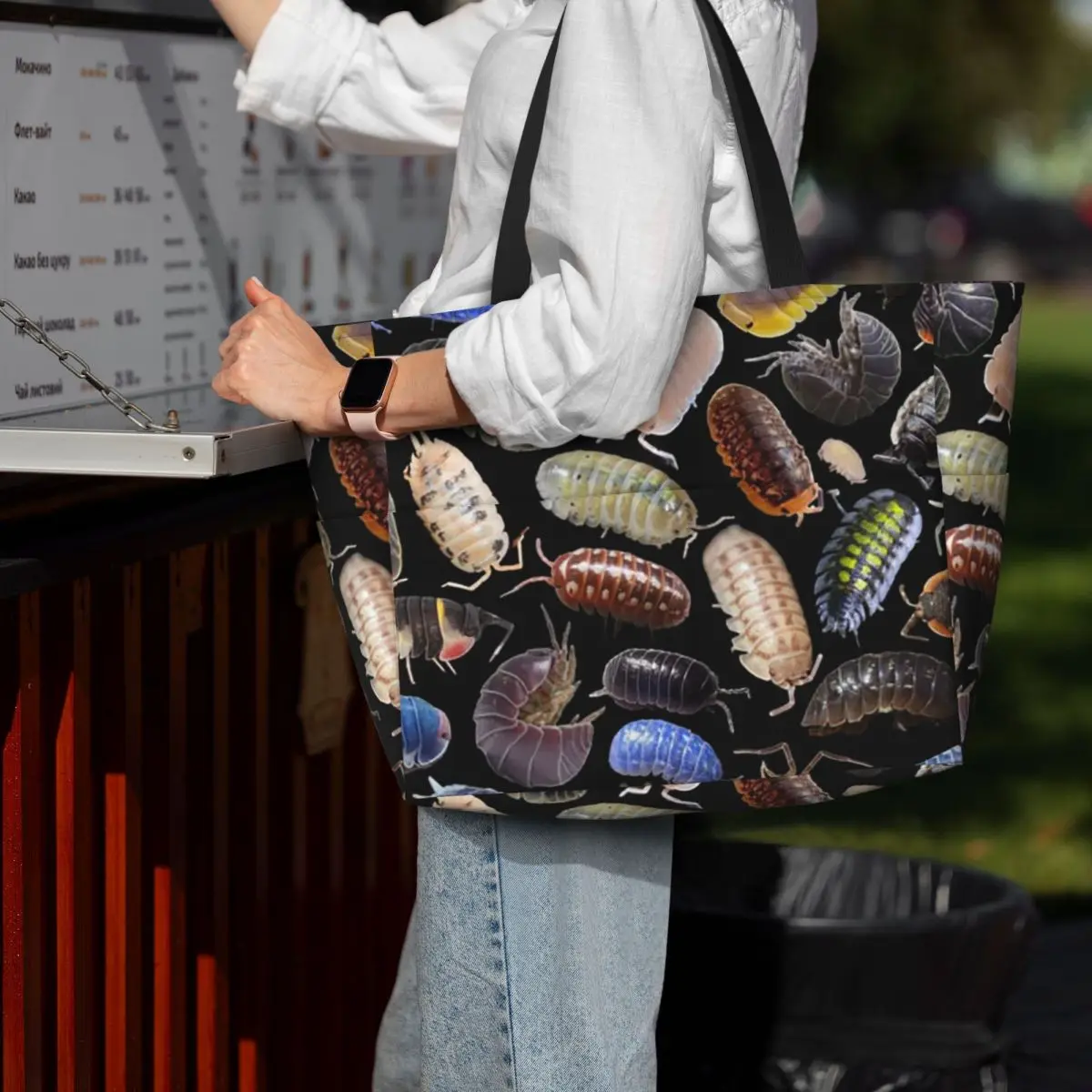 Isopods Insect Animal Beach Tote Bag Sport Gym Yoga Duffle Large Tote Bag Women Travel Bag Fitness bag