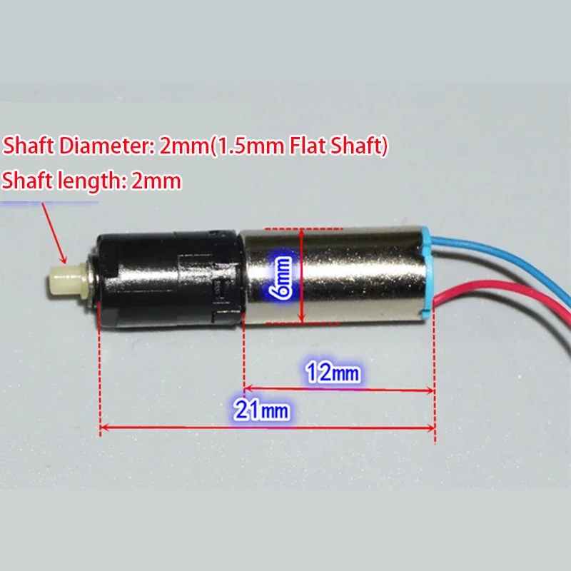 DC1.5V 3V 3.7V 420rpm Mini 6mm Precision Planetary Gearbox Gear Reducer Motor Mini 612 Coreless Motor DIY Robot Fingerprint lock