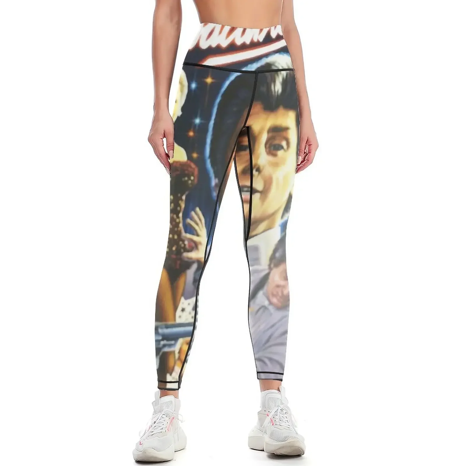 

Funny Gifts Beautiful Model Copacabana Door Vintage Photograp Leggings Fitness clothing Womens Leggings