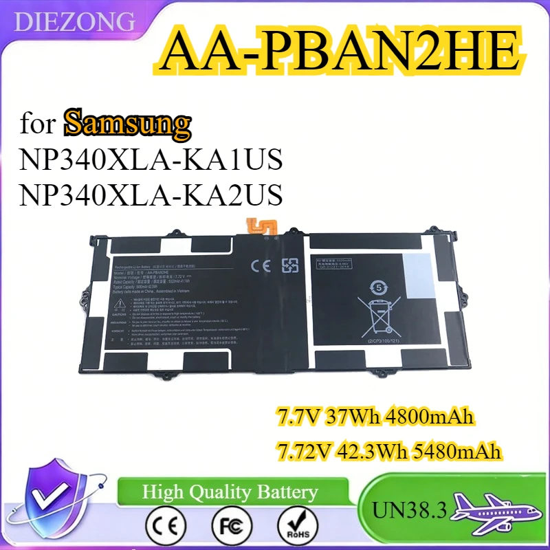 

AA-PBAN2HE New Laptop Battery for Samsung Galaxy Book Go NP340XLA-KA1US NP340XLA-KA2US 7.72V 5480mAh 42.3Wh