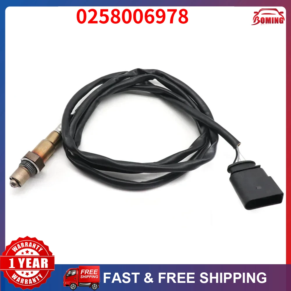 Lambda O2 Oxygen Sensor 0258006978  For Volkswagen Beetle Golf Jetta Passat BORA Estate For AUDI A3 A4 A6 A8 TT ALLROAD Estate