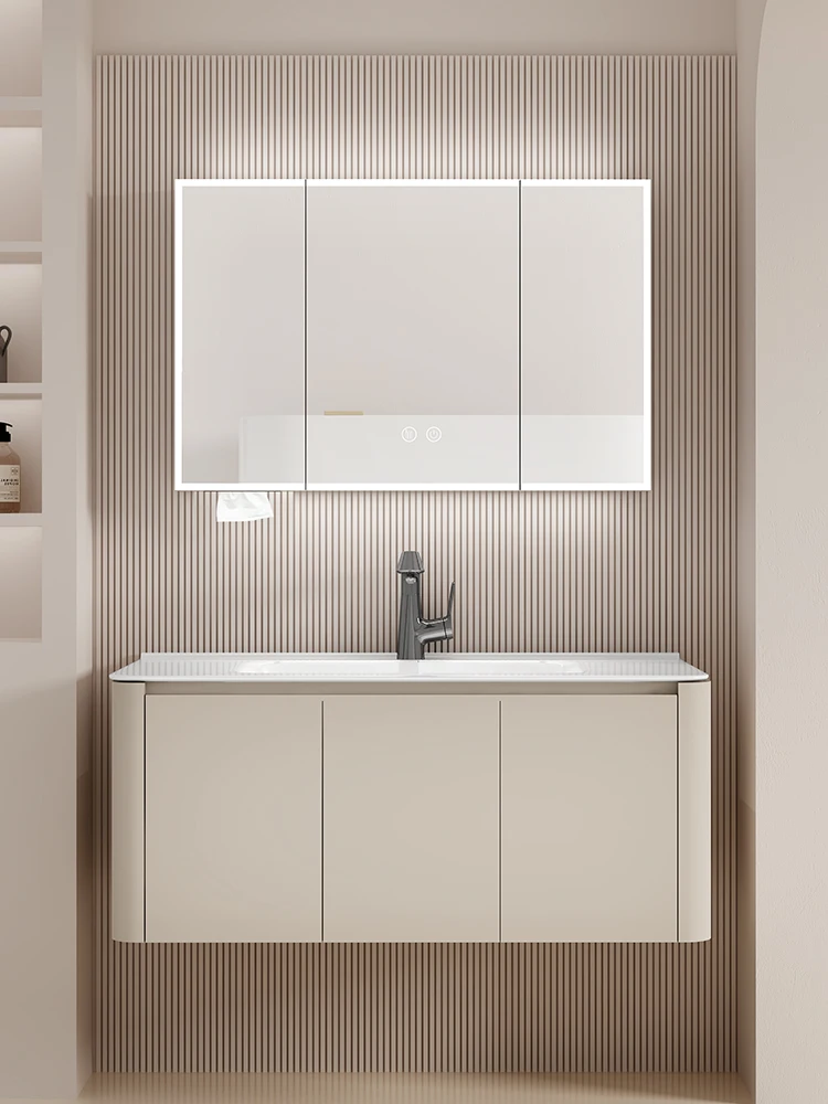 Bathroom honeycomb aluminum plate bathroom cabinet, ceramic integrated basin, wash basin, cabinet combination, bathroom sink