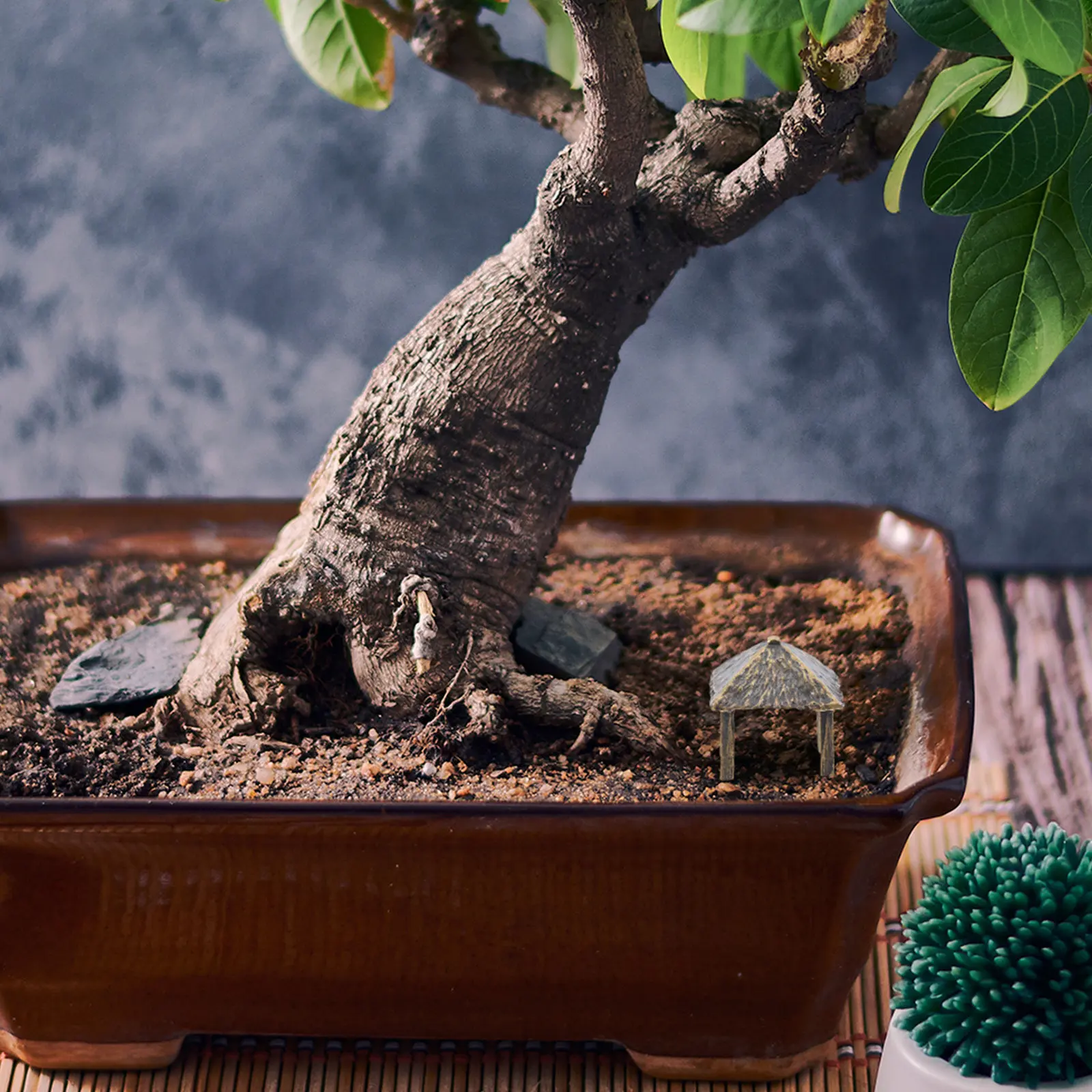 ミニパビリオン風景飾りレトロガーデン装飾マイクロ風景サンドテ - Bonsai Garden With Sand のレビューと価格