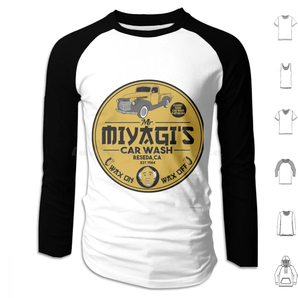 Mr Miyagi Car Wash Hoodie cotton Long Sleeve Miyagi Do Karate Miyagi Do Miyagi Do Karate And Tie Miyagi Do Karate