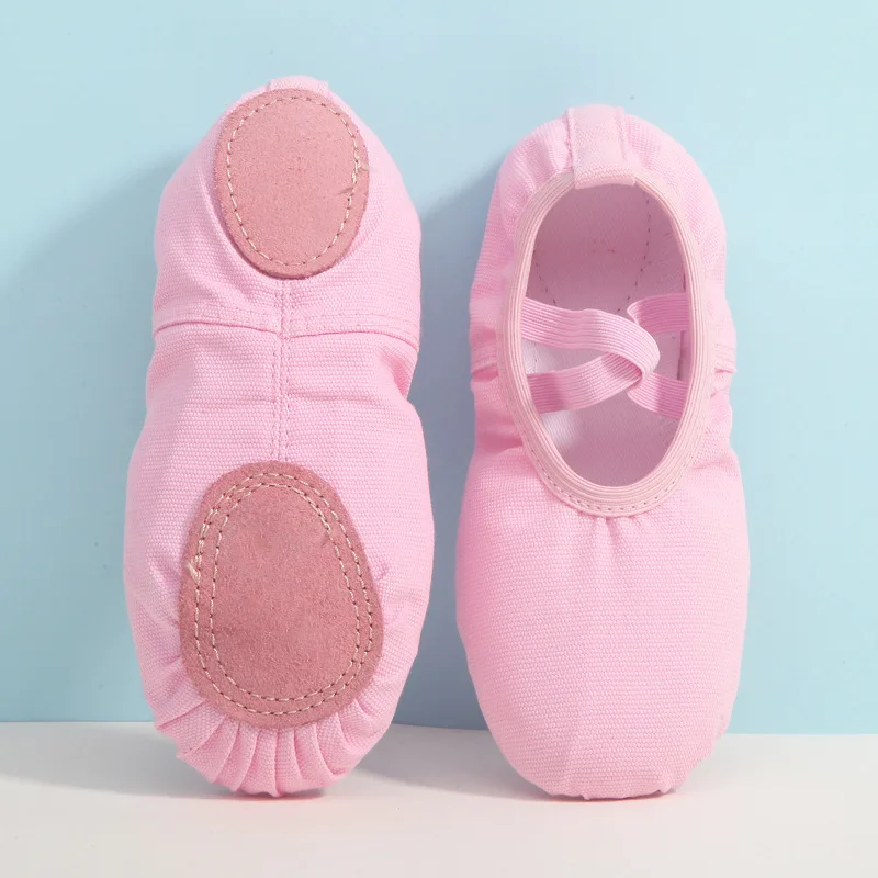 Hot Sale Kids Girls Pink Dance Lace-free Soft Bottom Cat Claws Ballet Shoes Wholesale