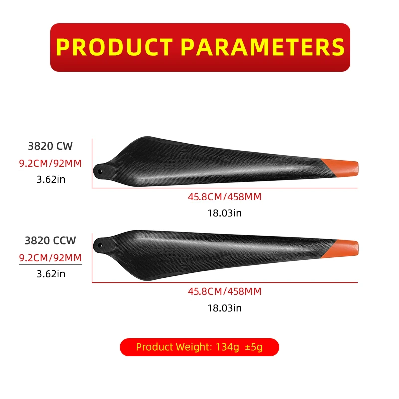For DJI T30 Agras Carbon Fiber Propellers 12psc/Set Durable & Lightweight 3820CW/CCW Propeller