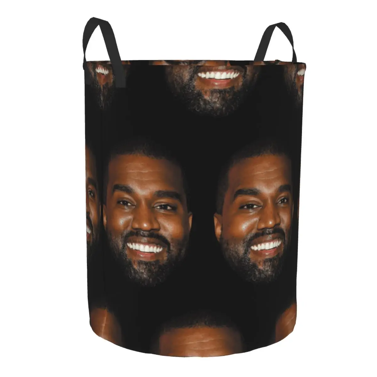 Custom Funny Kanye West Meme Laundry Basket Collapsible Clothing Hamper Toys Organizer Storage Bins