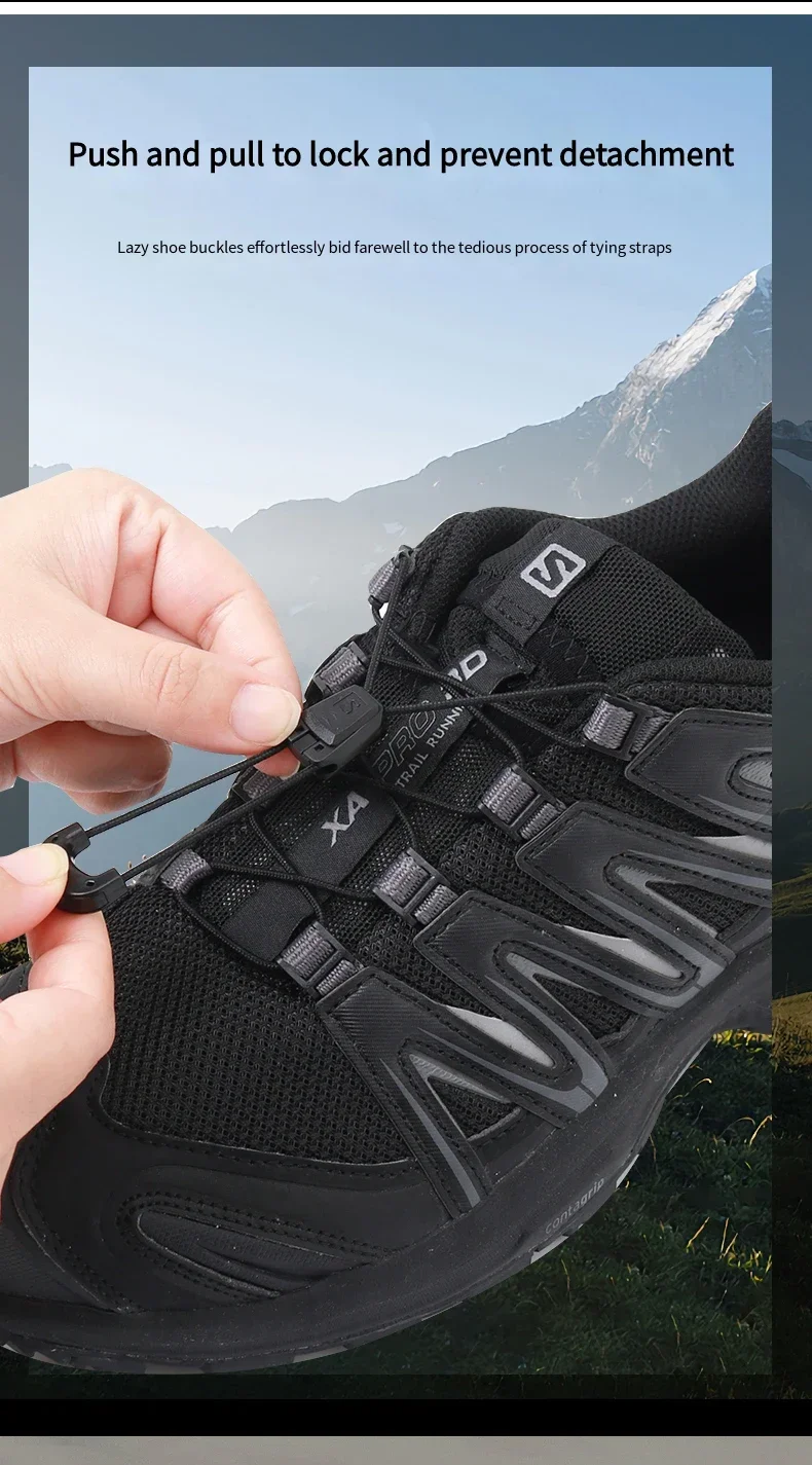 1 Paar Schnellschnürsysteme Runde Schuhbänder Elastische Schnürsenkel Ohne Binden Schnürsenkel ohne Binden für Sneaker Schnellverschluss Verstellbare Schnalle – Detail 3