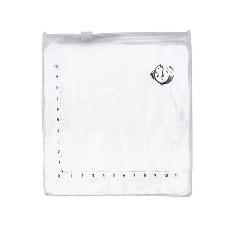 T3LB Clear PVC Fish Viewing Bag With Built In Ruler For Easy Length Measurement Practical And Foldable For Outdoor Fishing